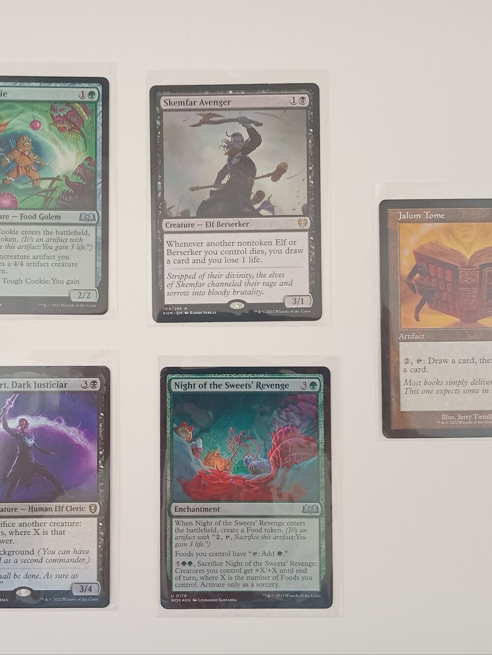 Magic the Gathering MTG 5 Card Lot Shadowheart Tough Cookie Skemfar Avenger